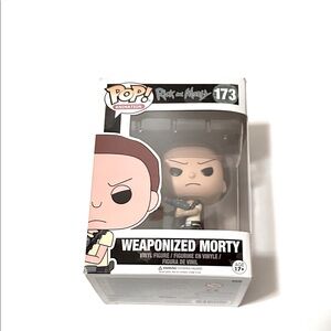 Funko Pop Weaponized Morty Figure with Blue and Black Accents